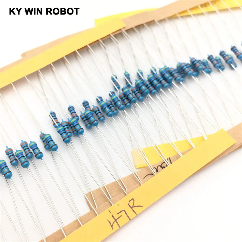 1 упаковка 600 шт 10-1 M Ом 1/4 Вт Сопротивление 1% металлического пленочного резистора сопротивления Ассортимент Комплект 30 видов каждый 20 штук