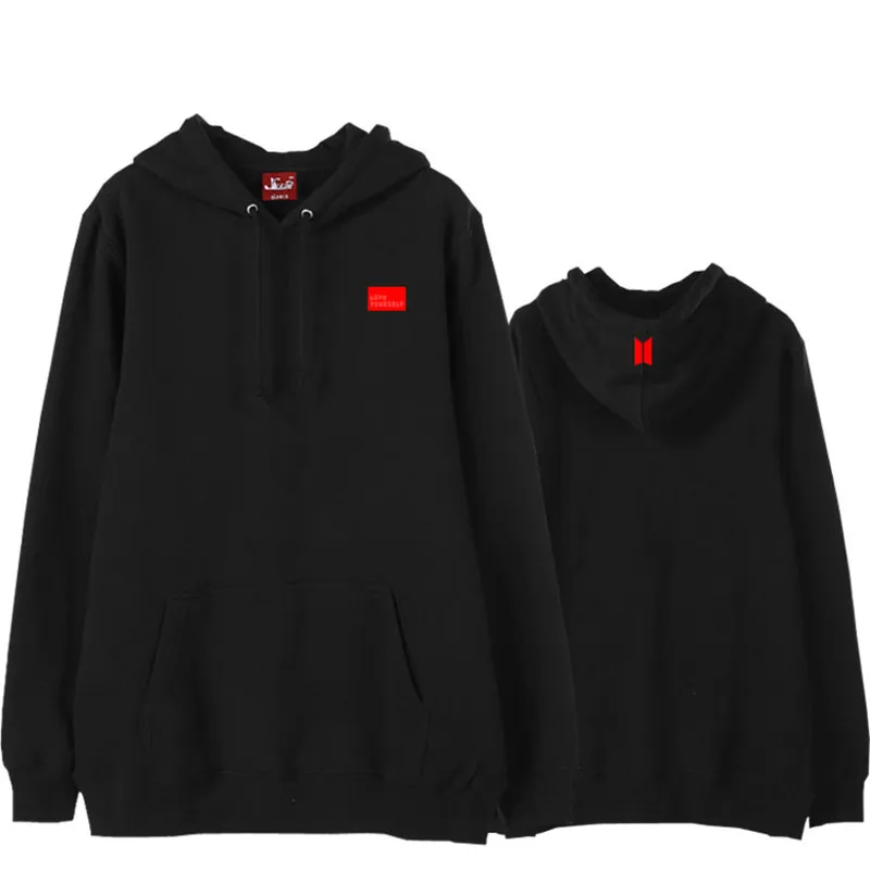

LOVE YOURSELF Concert Surroundings Supporting the same paragraph Hoodie Autumn Springs Pullover Sweatshirts