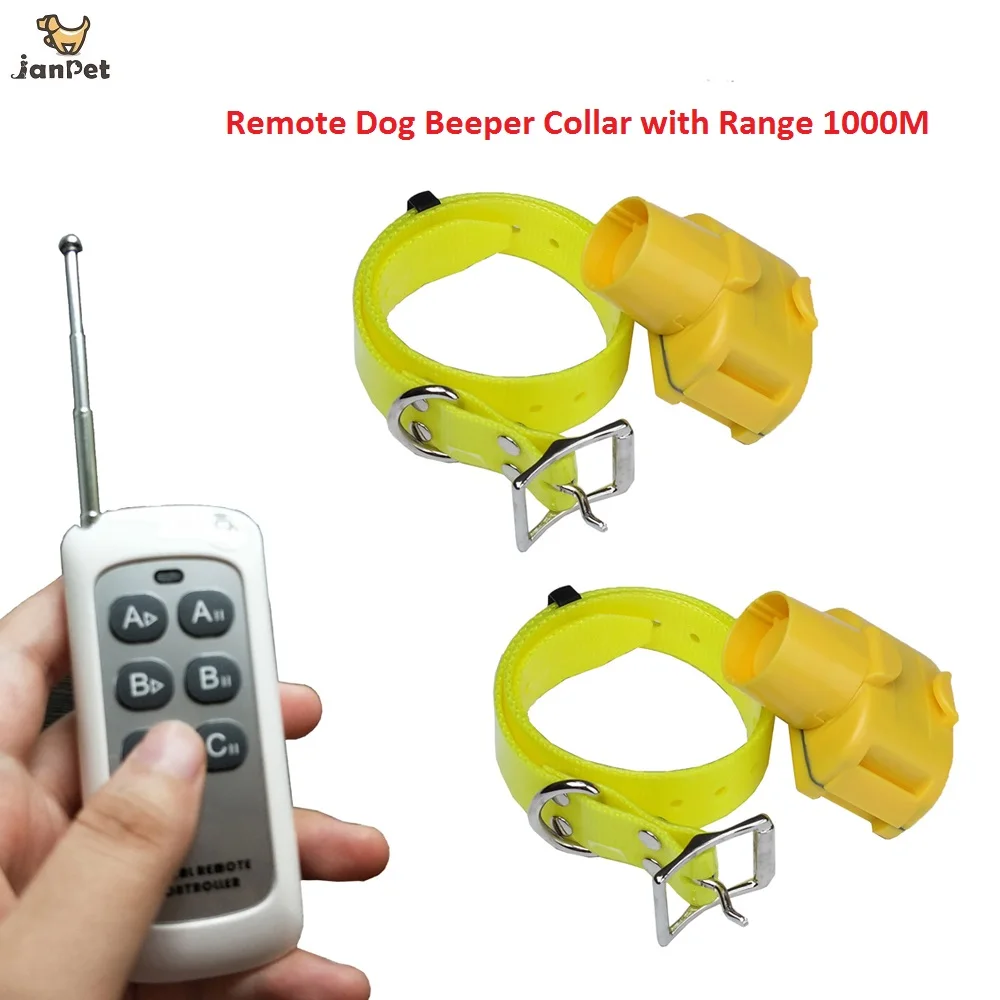 

JANPET 1000Meters Remote control Dog Collar beeper Dog Training Collar waterproof for Hunting dogs