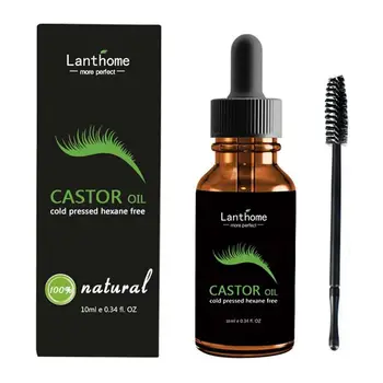 

Professional Women Makeup Eye Lash Longer Thicker Eyebrow Growth Enhancer Moisturizing Castor Oil Eyelash Growth Treatments 10ml