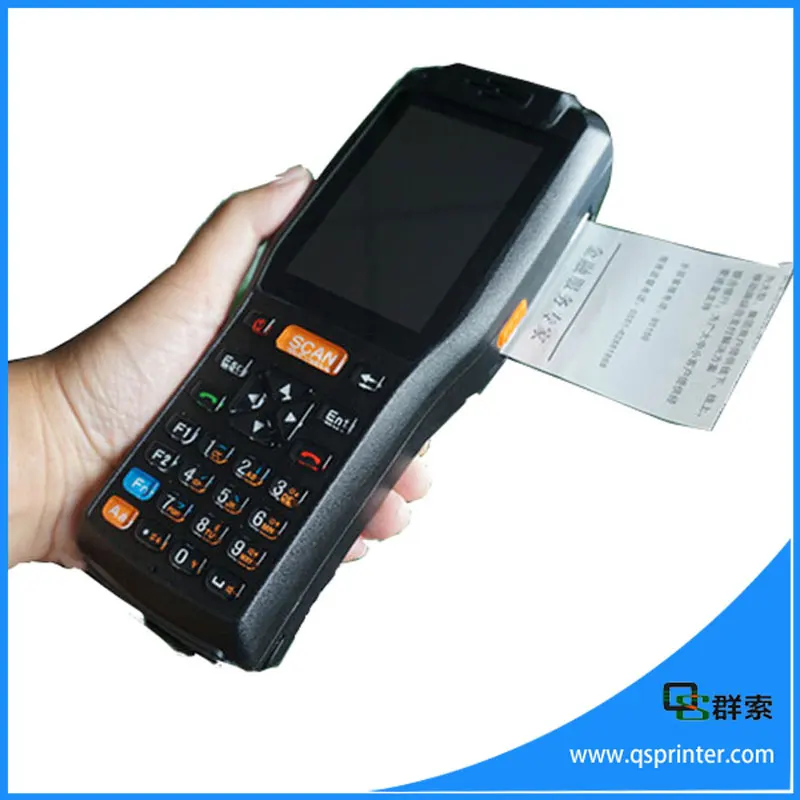 3g/gps сенсорный экран android pda Терминал Встроенный принтер считыватель штрих