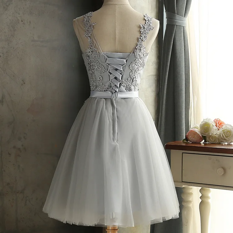 Short silver bridesmaid dresses 2025