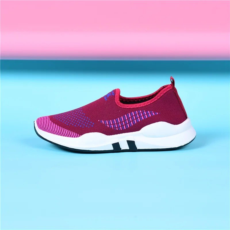 

2019 breathable and comfortable casual shoes fashion men's canvas shoes with men's sports shoes flying woven running shoes #1066