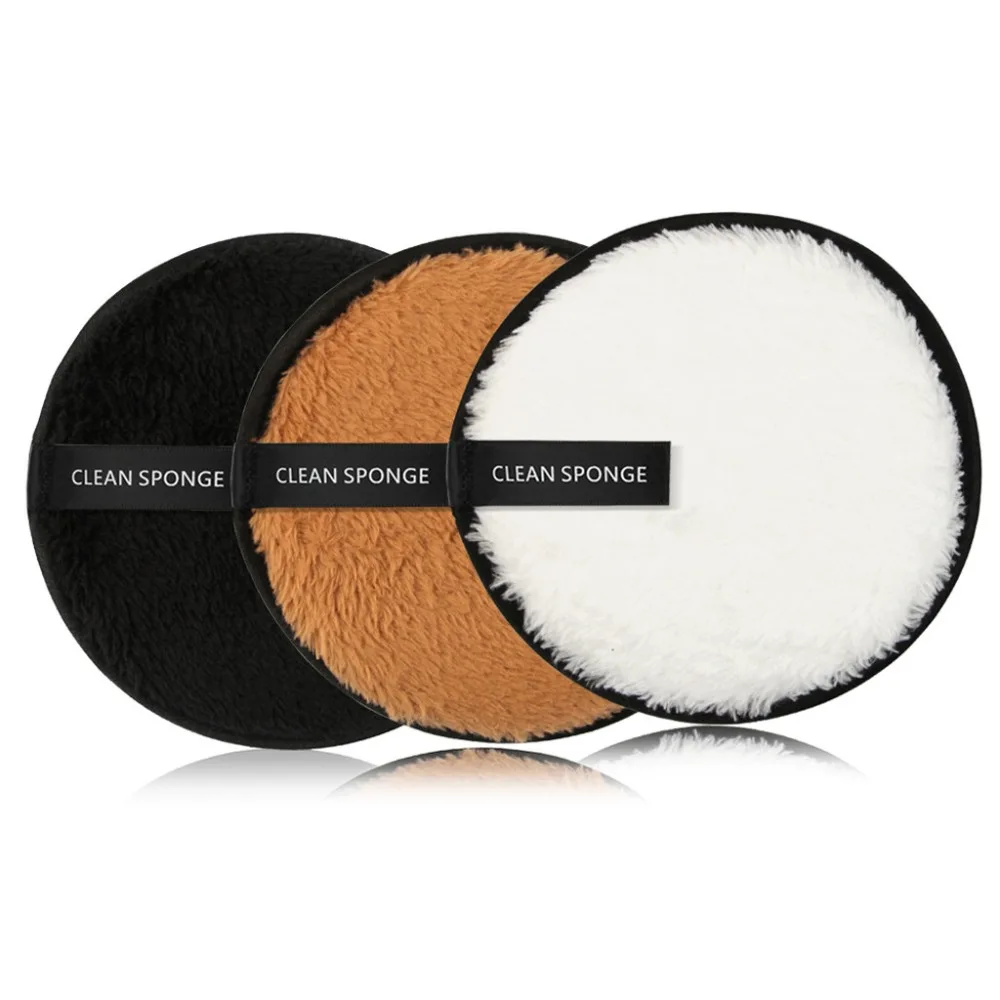 Макияж спонж для удаления косметики полотенце для очищения лица Ткань колодки плюшевые слоеные модные новые esponja maquillaje konjac губки konnyaku губки