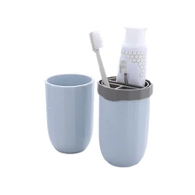 Портативный Путешествия зубная паста Зубная щётка держатель Кепки случае бытовой чистой ящик для хранения Открытый обладатель Кубка Аксессуары для ванной комнаты