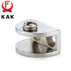KAK Half Round Glass Clamps Plane Zinc Alloy Shelves Support Two Hole Corner Brackets Clips For 8mm Thick Furniture Hardware ► Photo 2/6