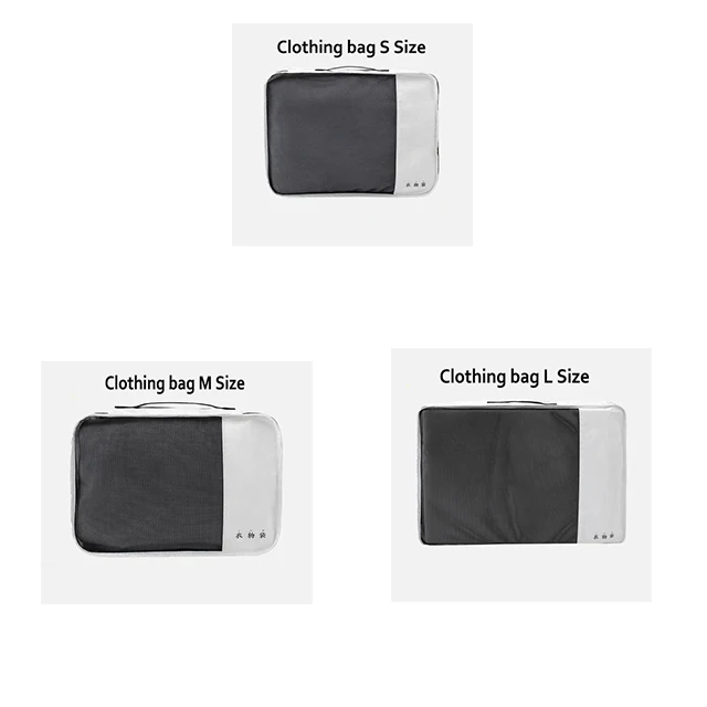 Xiaomi 90FUN DuPont бумажная сумка для хранения серии водонепроницаемая и прочная переносная сумка для одежды, нижнее белье сумка для обуви для путешествий - Цвет: Clothing bag Set