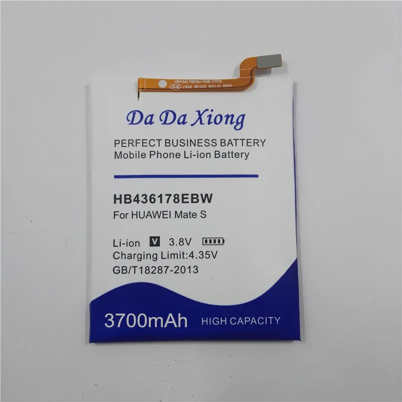 Da Xiong 3700mAh HB436178EBW аккумулятор для телефона huawei mate S CRR-CL00 CRR-UL00