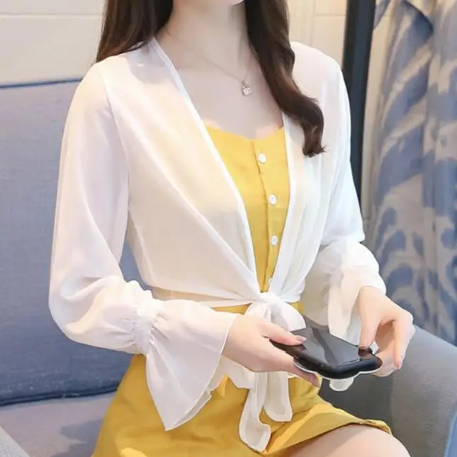 

2019 Women Solid Sexy Long Flare Sleeve Elegant Ladies Shrug Plus Size Prom Cropped Shrugs