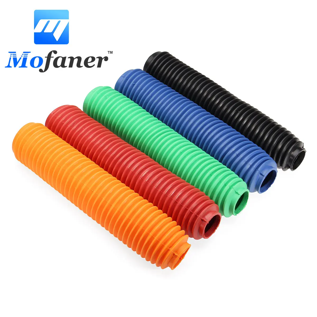 

Motorcycle Rubber Front Fork Cover Protector Gaiters Boot Gaitor For Harley 360mm