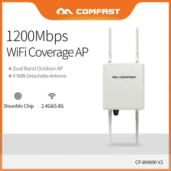 Online Comfast Hohe Leistung 1200Mbps Dual Band 2,4 & 5,8 GHz WiFi Signal Hotspot Verstärker Repeater Lange Range Wireless Access Punkt WA800V2