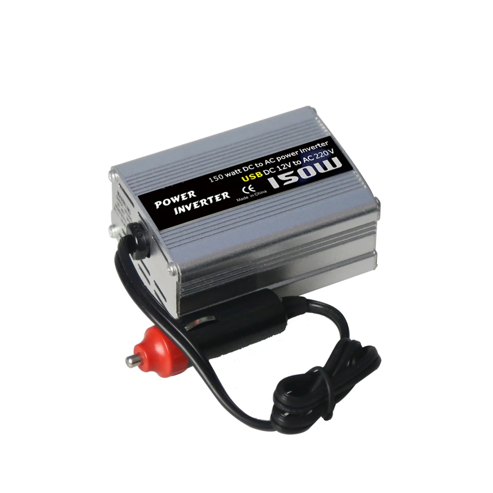 Автомобильный преобразователь напряжения USB 150 W DC В AC инвертор питания 12 V в 110 V/220