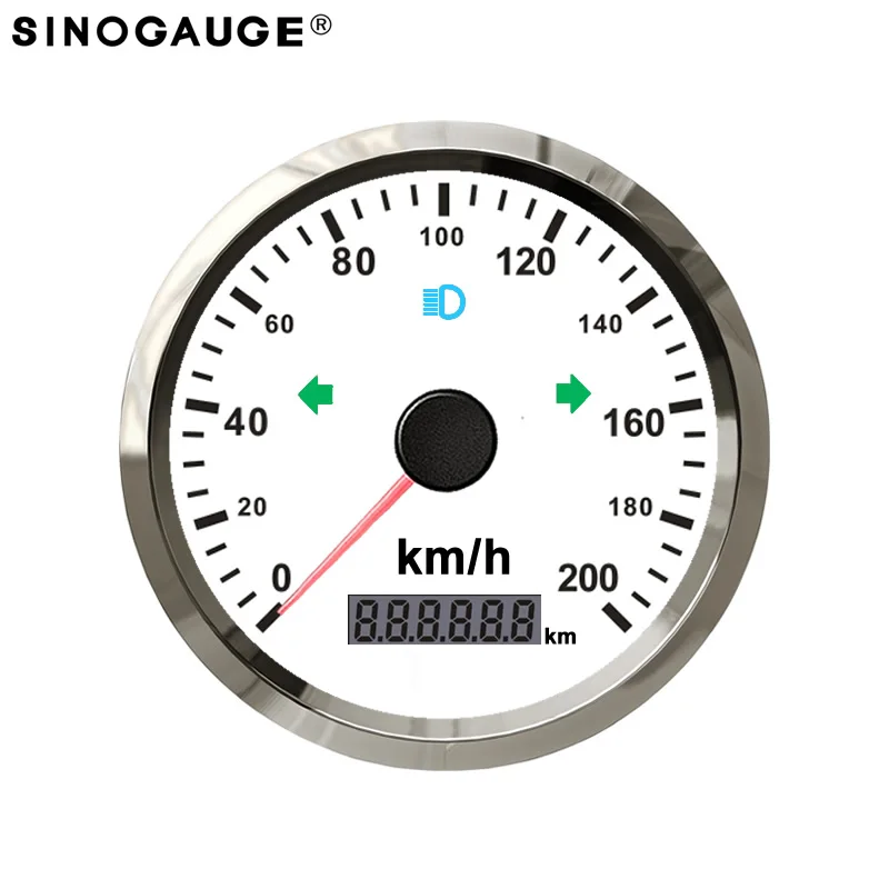 

Speedometer Gauge Universal Odometer 140/160M/200PH For ATV UTV Motorcycle Marine Boat (200L speedmeter)