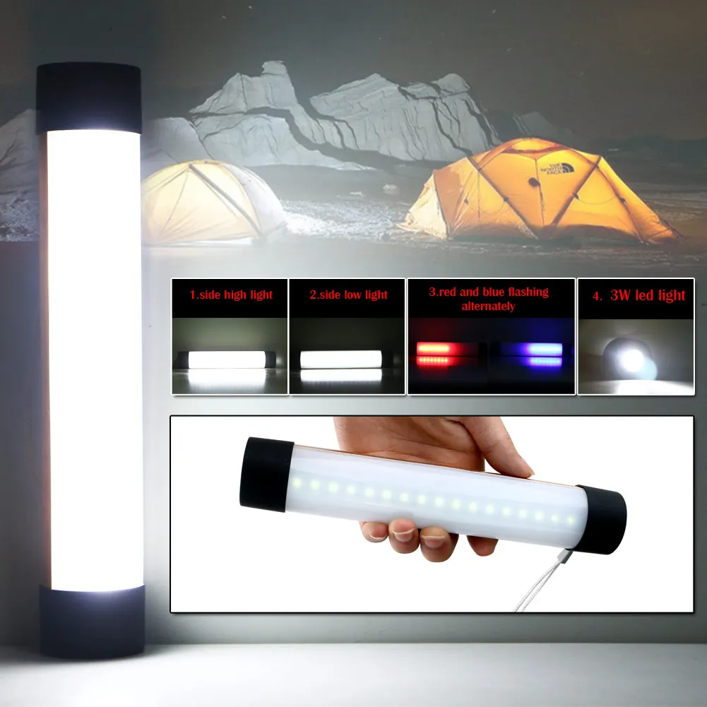 

18650 33LED Portable Multifunctional LED Tube Working Light USB Rechargeable 4 Modes Illume Emergency Lamp Magnetic Work Lamp