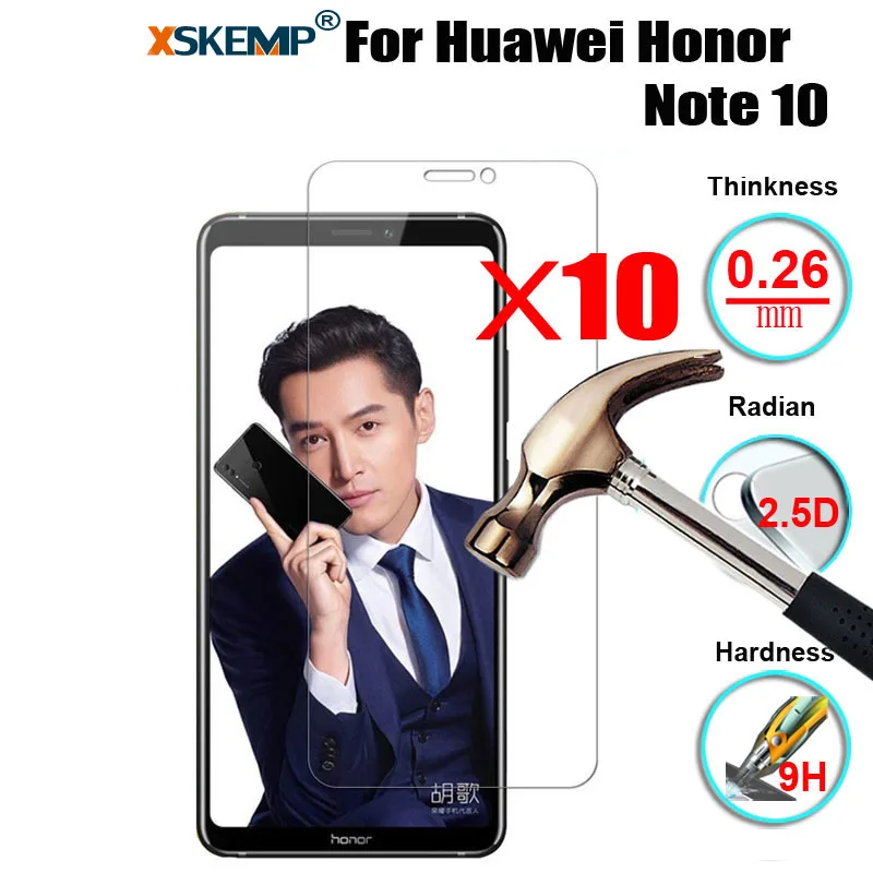 10 шт. Защитное стекло для экрана Huawei Honor Note 8X Max Enjoy 9 Plus Y9 2019 | Мобильные телефоны и
