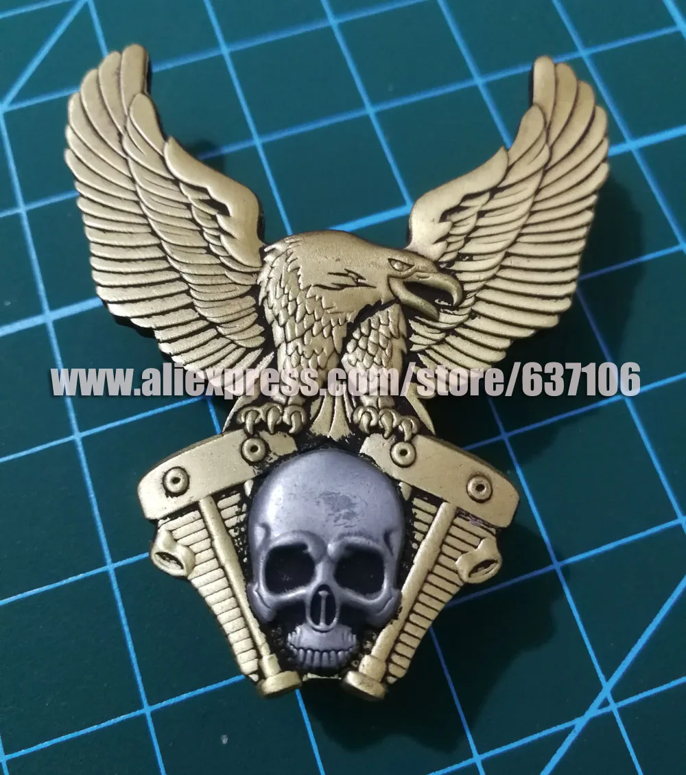 

MOTORCYCLE EAGLE ENGINE PINS BADGES BROOCHES FOR BIKER JACKET VEST SHOES BAG BELT GARMENT BROOCHES PINS HAT PINS MOTOR BUCKLE