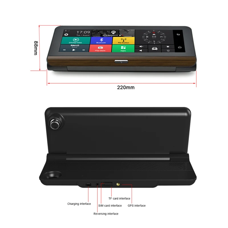 LDZDSEE 7 84 &quotIPS 4G ADAS Автомобильный видеорегистратор dashcam Full HD 1080P камера видео