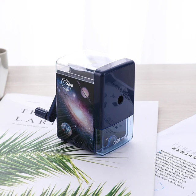 DELI R10104 Rotary pencil sharpener pencil cutter Kids Interactive fun cute sharpener knife smooth sharpening school accessories|Pencil Sharpeners| - AliExpress