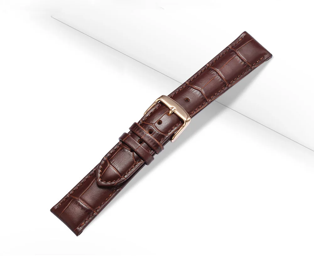 Сменный мужской ремешок из коровьей кожи для брендовых часов, кожаный браслет для часов для мужчин и женщин, 16 мм, 18 мм, 20 мм, 22 мм