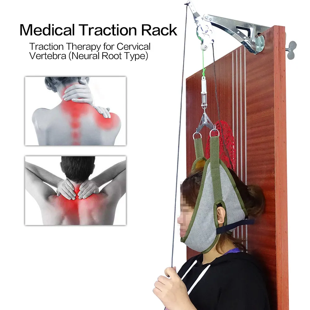

Beurha Neck Massager Door Hanging Cervical Neck Traction Device Adjustable Head Cervical Spine Massage Relaxing Stretcher Tools