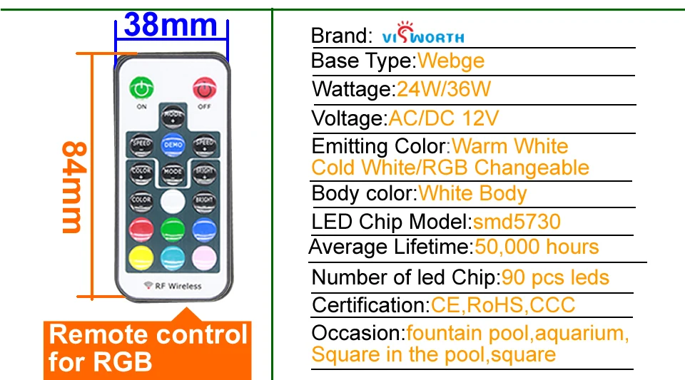 Cheia de Parede v à Prova Luzes Subaquáticas Piscina Luz Resina Fofopool Lâmpada Ip68 12 Dip68 Água Par56 24w36w Led 8 led light led