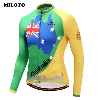 

Miloto pro Racing Sport Cycling Jersey Long Sleeve Men Autumn mtb Road Bike Jersey Bicycle Clothes Breathable Cycling Clothing