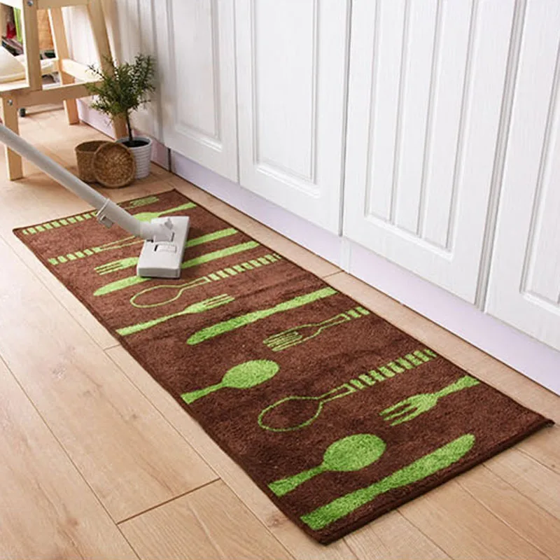 Image 8mm Thickness Floor Mat Tableware Pattern Rugs Bathroom Kitchen Carpet Make your house clean and sweet