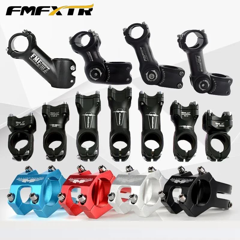 

MTB DH Mountain Bike Road Bicycle Folding Bike Stem 25.4mm 31.8mm Handlebar Front Fork 28.6mm Adjustable Stem Black Red Blue