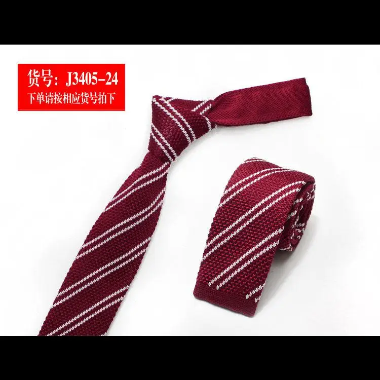 Мужские вязаные полосатые галстуки для отдыха, Модные Узкие тонкие галстуки в горошек для мужчин, обтягивающие тканые дизайнерские галстуки для мужчин - Цвет: Photo Color