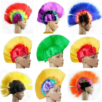 

10pcs/lot Funny Christmas Halloween Wig masquerade headdress Mohawk hair comb