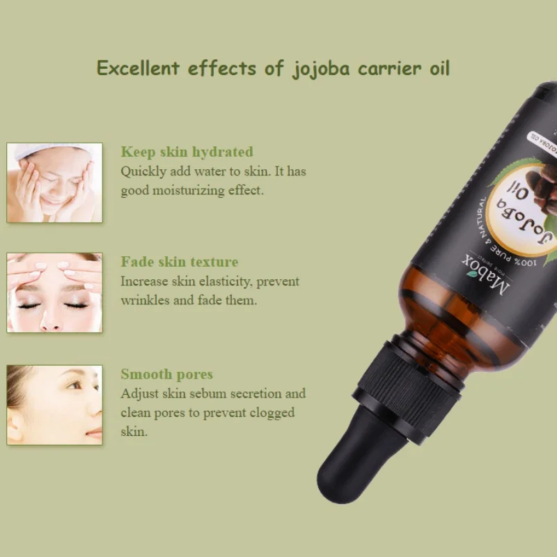 Online Perawatan Kulit Alami Bergizi Organik Dingin Ditekan Minyak Jojoba Essence Jojoba Perawatan Dasar Minyak Esensial YK SQ41