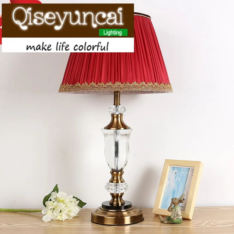 Qiseyuncai Европейской романтической теплый свет светодиодный настольная лампа диммер современный минималистский творческий спальня глаз