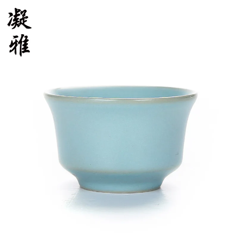 

Ruyao Cup Individual Single Cup Household Ceramic Kung Fu Tea Set Small Master Leisure Cup