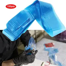 100 шт Перманентный макияж машина одноразовая Татуировка скрепка для станка шнур рукава защитные чехлы татуировка поставляет татуировку ручка