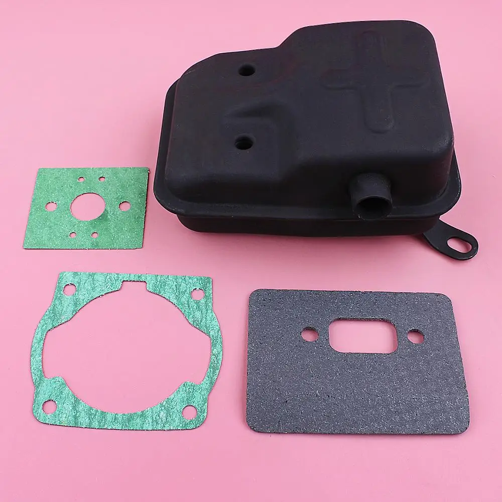 Exhaust Muffler For 40-5 430 Cylinder Carburetor Gasket Set Brush Cutter Grass Trimmer Replace Tool Part