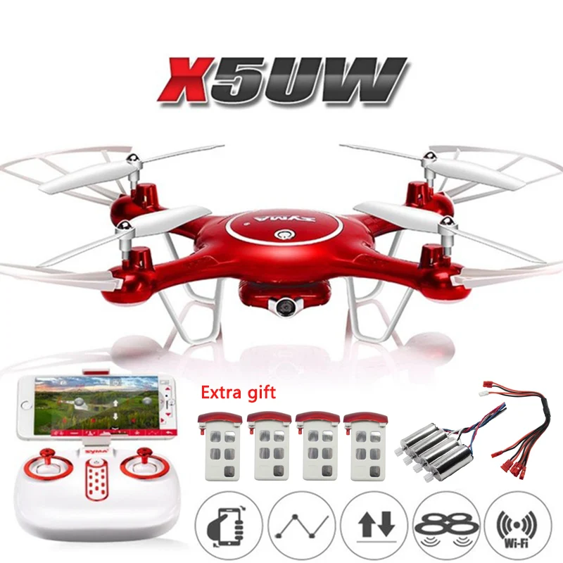 

Original SYMA X5UW X5UC RC Drone With HD 720P Camera 2.4G 4CH 6Axis RC Quadcopter Selfie FPV Wifi Helicopter RTF Toys