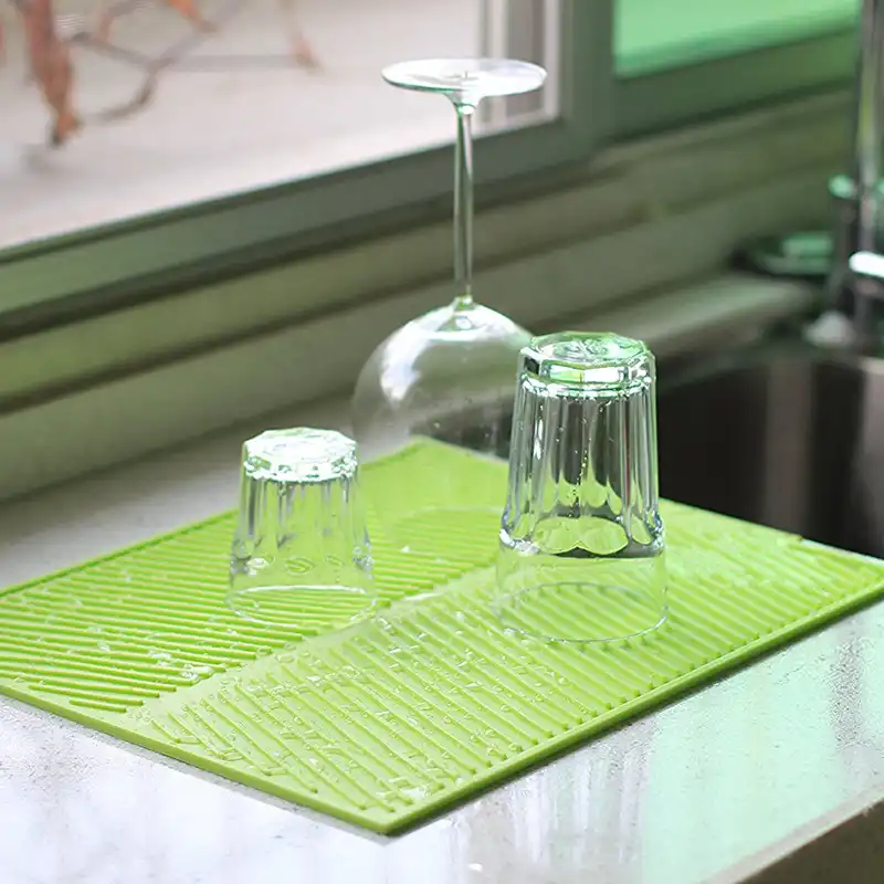 Walfos Food Grade Silicone Dish Bowl Drying Mat Extra Large Heat