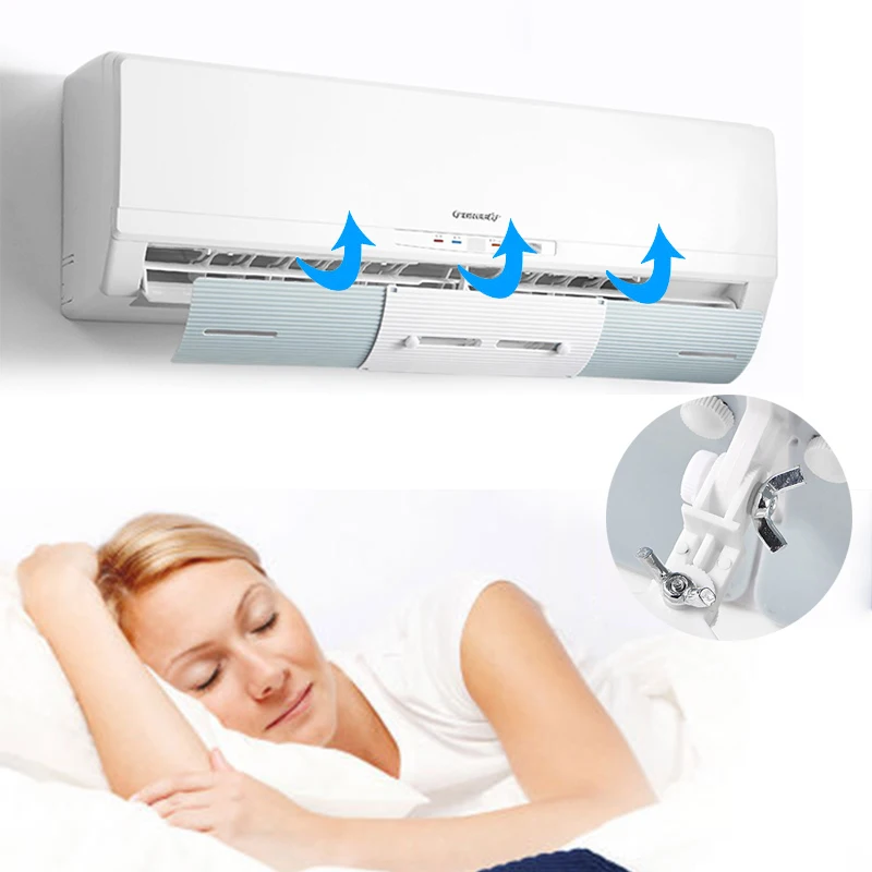 

Air Conditioner Cover Adjustable Windshield Air Conditioning Baffle Shield Wind Guide Month Straight Anti-wind Shield Drop Ship