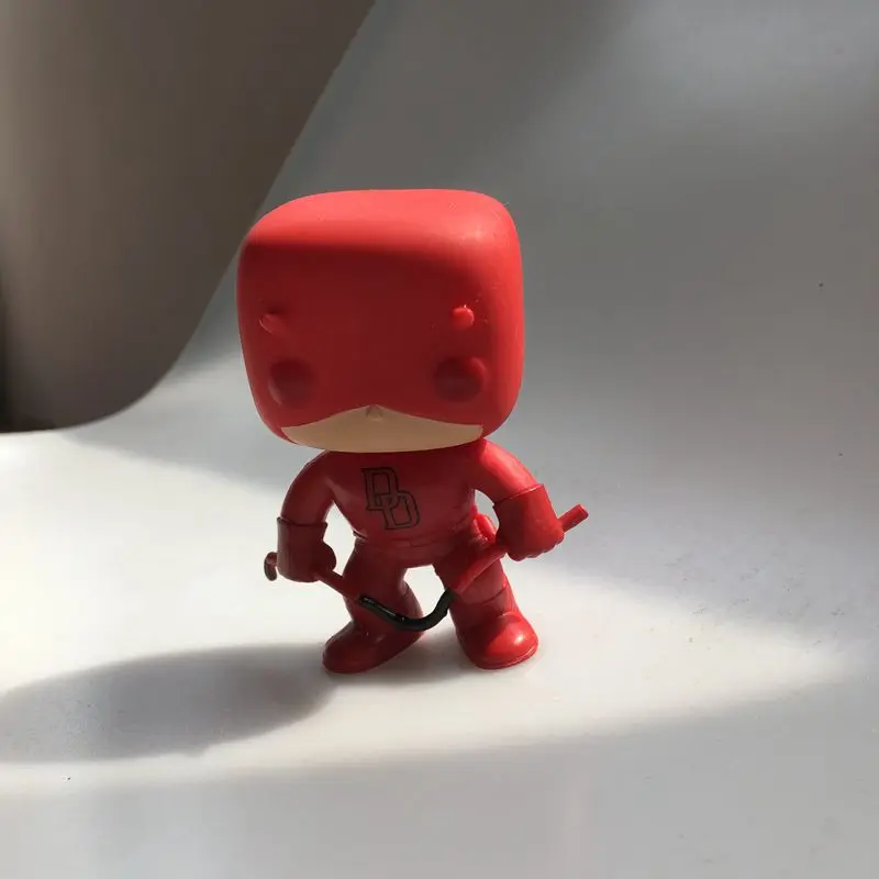 Эксклюзивный оригинальный Funko pop Secondhand Marvel: Daredevil Red Spring Head Виниловая фигурка