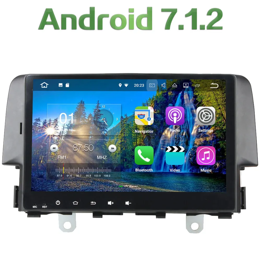 1 din Android 7 1 2 Quad core 10 1 2GB RAM Bluetooth MP3 MP4 Bluetooth