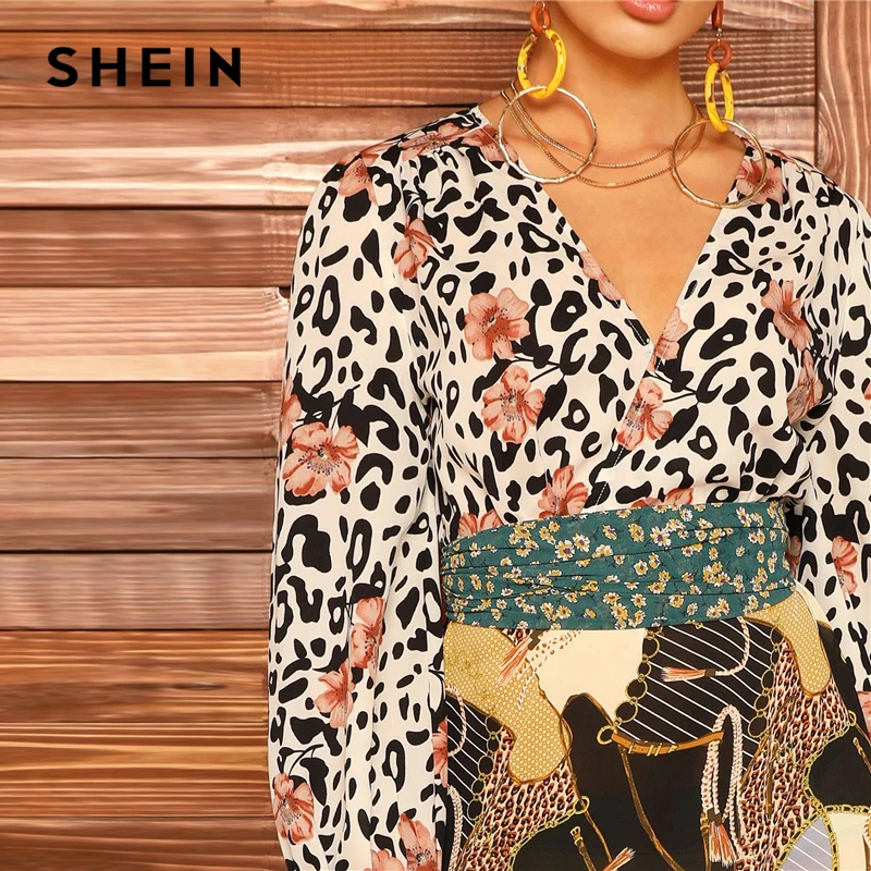 SHEIN Многоцветное Платье С Графическим Принтом И Вырезами По Бокам Стильное