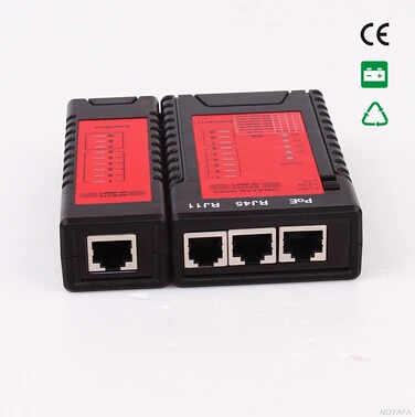 Noyafa NF-468PT POE Тестер обнаружения POE Стандартный LAN сетевой кабель тестер RJ11 RJ45 с светодиодный светильник