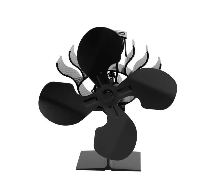 4 Blade Heat Powered Stove Fan Wood Burning Stove Fan for Wood/Log Burner/Fireplace Eco Friendly