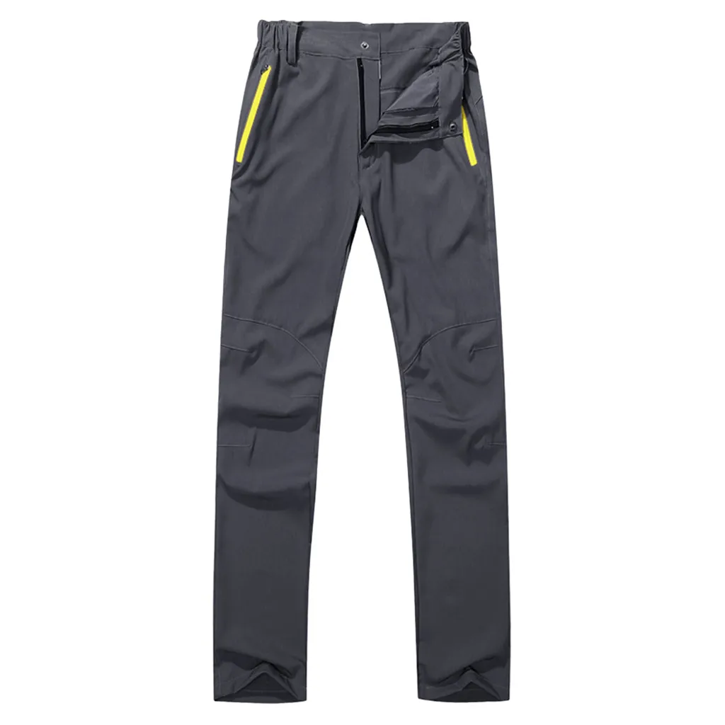 Быстросохнущие уличные Водонепроницаемые Брюки Походные лыжные альпинистские брюки тактические#4 - Цвет: Черный