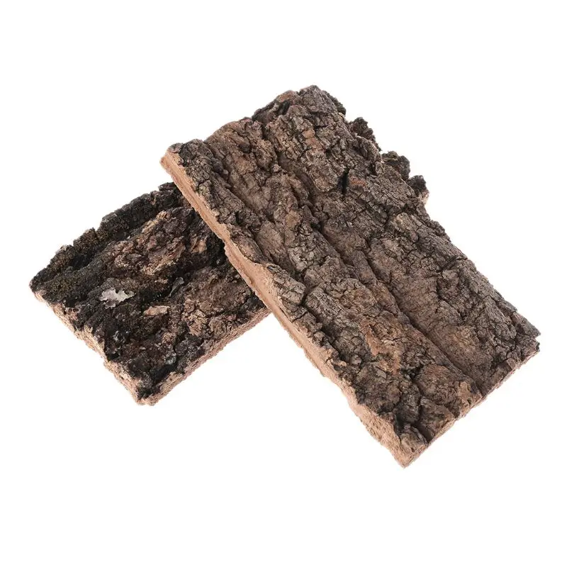 

1Pc Natural Rodent Reptile Habitat Decoration Lizard Spider Hide Climbing Tree Bark Platform--S004