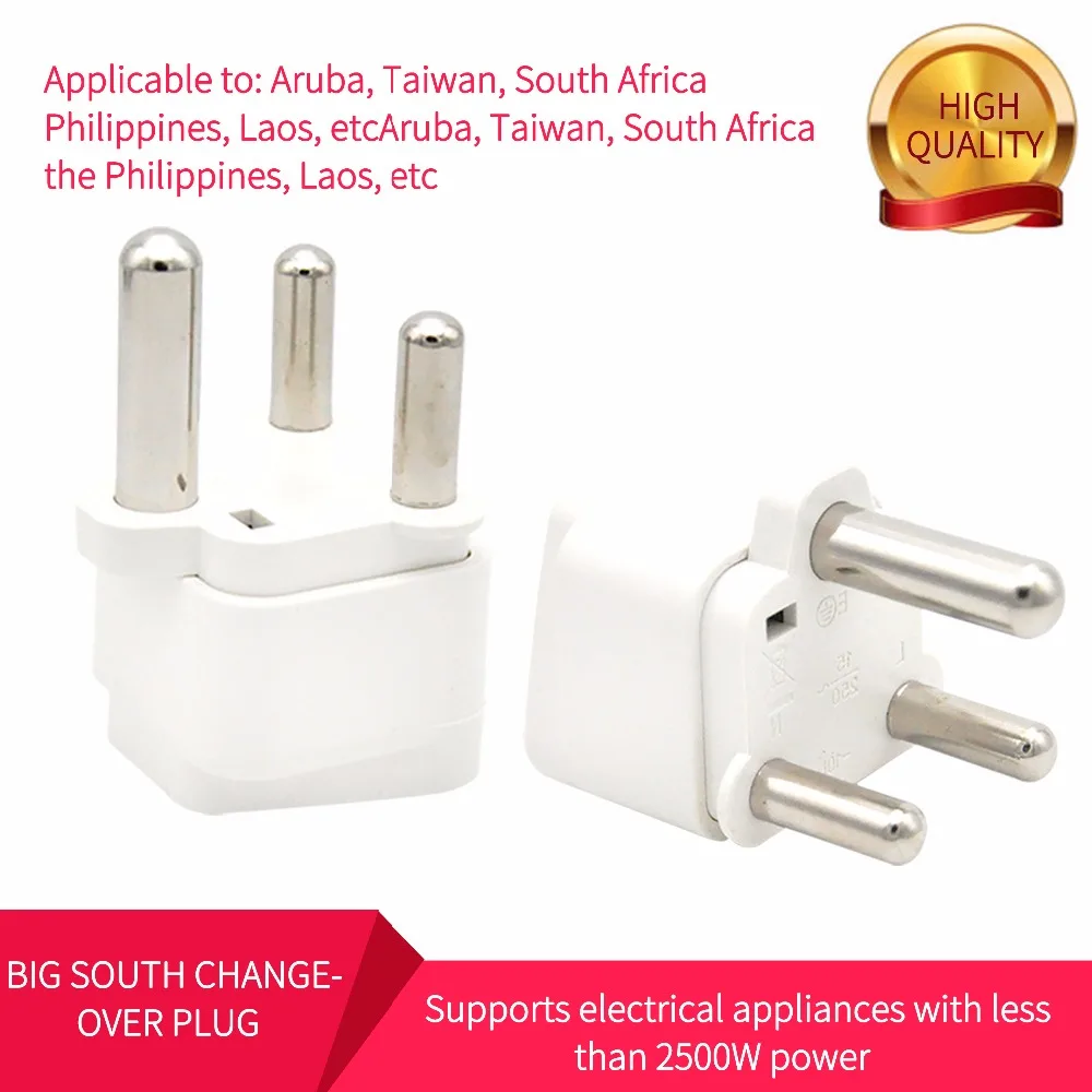 South Africa Plug Adapter Portable Universal Plug to (Large) 2500W 10A