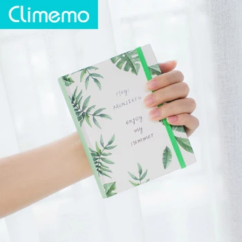 

Climemo notebook,Fresh Rainforest Hardcover Handbook Creative Plant Notebook Handpainted Illustrated Diary