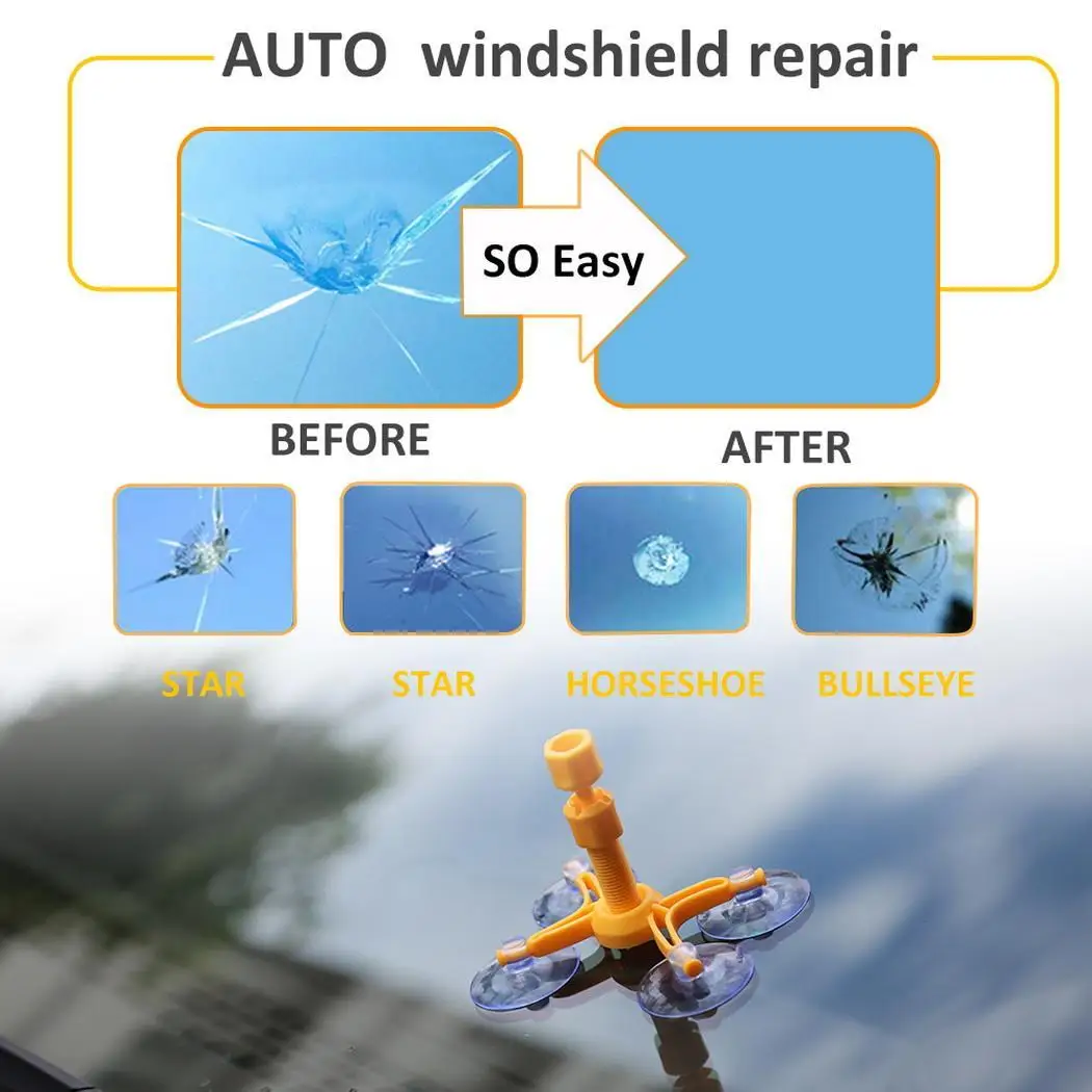 

Car Window Repair Tools Auto Windshield Repair Kits Glass Scratch Windscreen Crack Restore Window Screen Polishing Car Styling