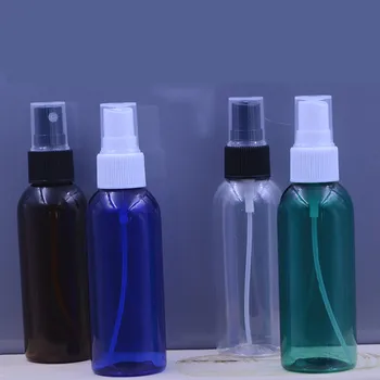 

12ps Empty, High Quality, 80 ml, Colorful Plastic Bottles, refillable bottle with Black Fine Mist Sprayers home shampoo bottles