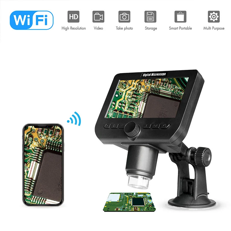

Wifi Durable Wi-Fi Microscope for WIFI Microscope Photos for Real-Time Video Inspection Electron Microscope Inspection Camera